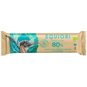 Barra de Chocolate Sin Azúcar Orgánico 80% EQUIORI