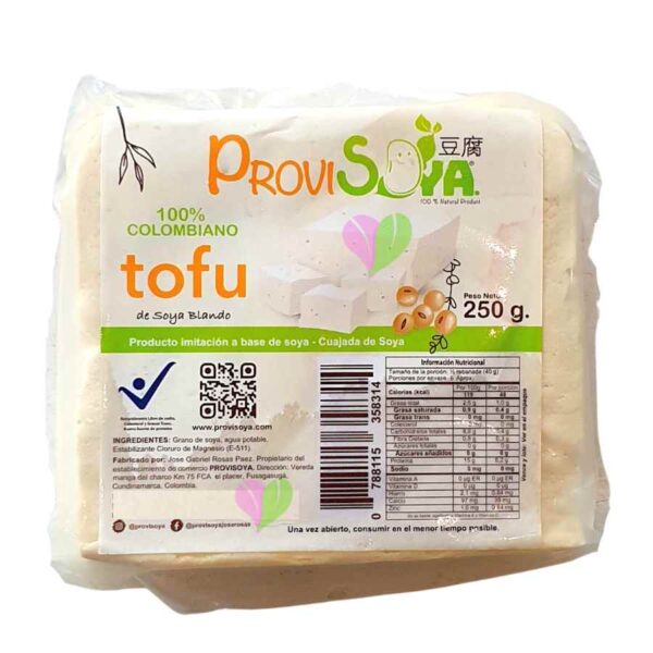 tofu de soya provisoya vegano