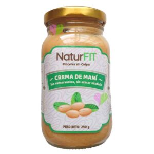 Crema de Maní Natural NATURFIT X 250 Gramos