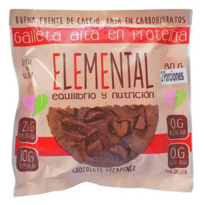 Galleta de Chocolate con Proteína ELEMENTAL X 80 Gramos