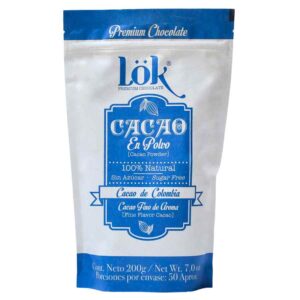 Cacao en Polvo Orgánico LOK x 200 Gramos